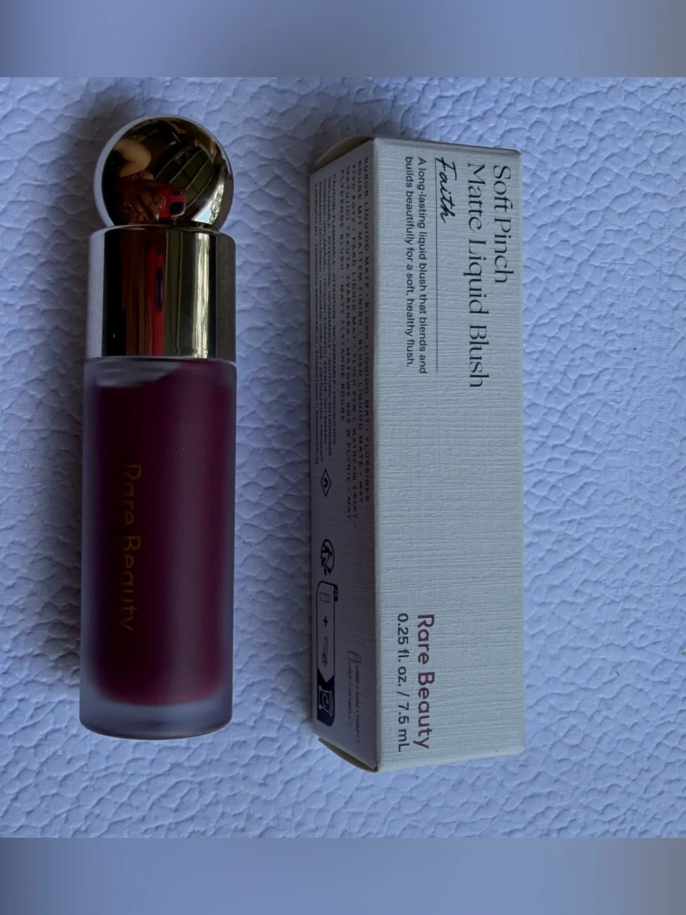 Rare Beauty Soft Pinch Matte Liquid Blush — Faith (Deep Berry Plum)